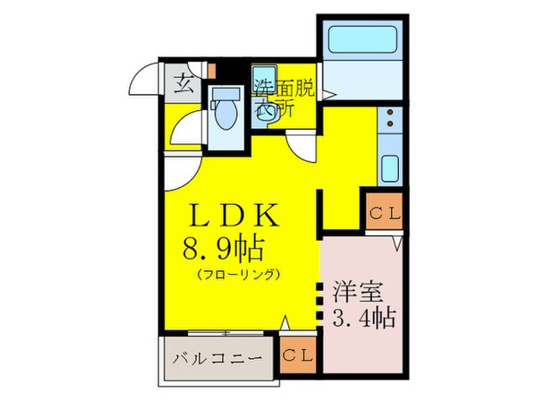 Ｂｒａｎｃｈｅ春日原の物件間取画像